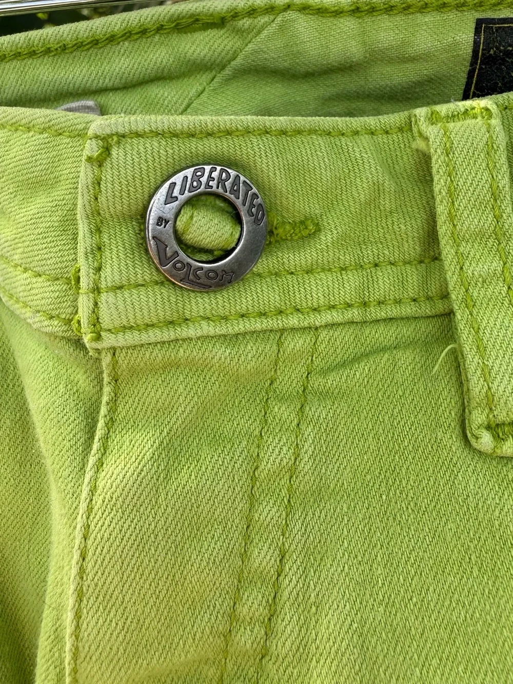 Volcom Kids Green Stretch Skinny Jeans